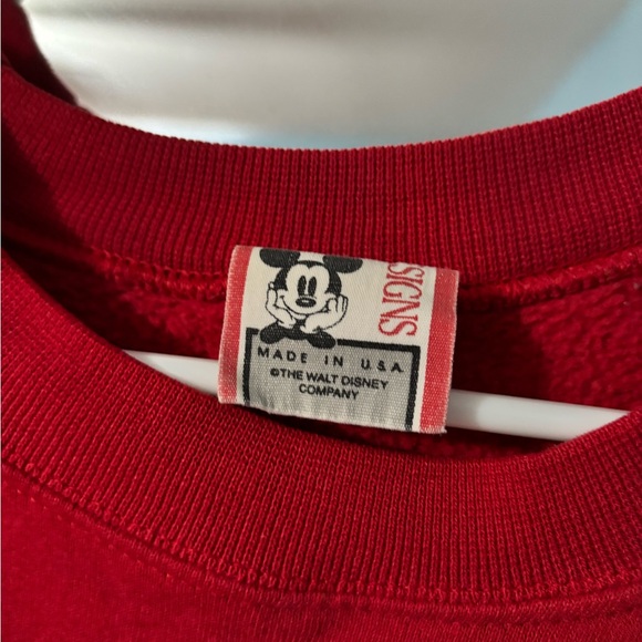 Vintage Epcot Center Mickey Mouse Flags Crewneck Sweatshirt - Picture 4 of 4